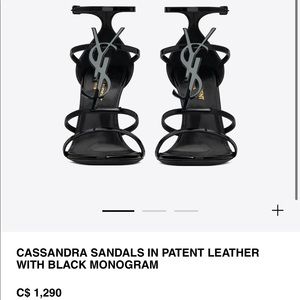 *SOLD* YSL Cassandra Heels in Black SIZE 38.5